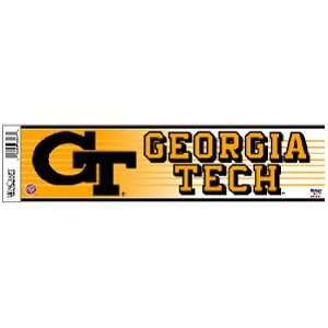  Georgia Tech Yellow Jackets Bumper Sticker / Decal Strip 