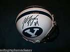 jake heaps byu cougars signed mini helmet coa expedited shipping