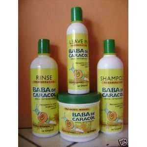   Treatment,shampoo,rinse & Leave in Baba De Caracol Combo!!!!!: Beauty