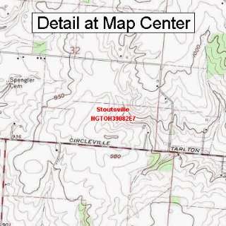  USGS Topographic Quadrangle Map   Stoutsville, Ohio 