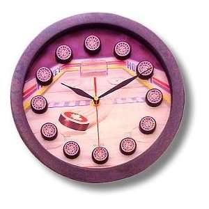  Hockey Wall Clock: Home & Kitchen