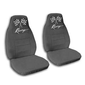 2 charcoal racing car seat covers for a 2000 Honda Civic 