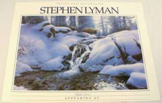 Stephen Lyman High Creek Crossing Buffalo Print SIGNED  