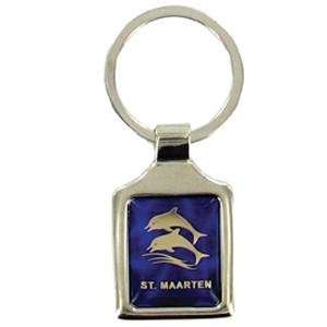  St. Maarten Blue Dolphins Metal Key Chain: Everything Else