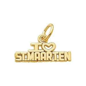  Rembrandt Charms St. Maarten Charm, Gold Plated Silver 
