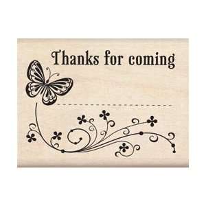  Inkadinkado Mounted Rubber Stamp Butterfly Place Card 2.5 