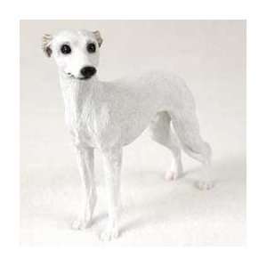  Whippet Dog Figurine   White: Home & Kitchen