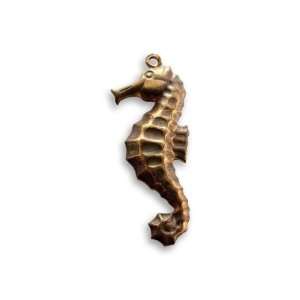  10 x 26mm Sea Horse Double Sided Charm (1 pc): Arts 