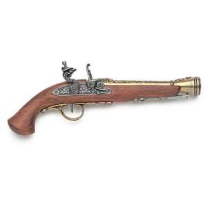   European Replica Flintlock Pistol (Brass Barrel)