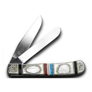   Trapper Nickel Silver Handles Pocket Knife Knives: Sports & Outdoors