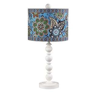 Vera Bradley Bali Blue Candlestick Table Lamp NIB  