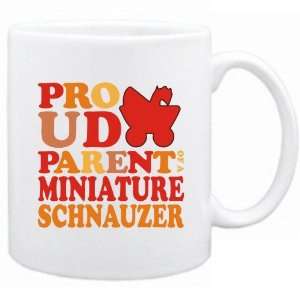   : New  Proud Parent Of Miniature Schnauzer  Mug Dog: Home & Kitchen