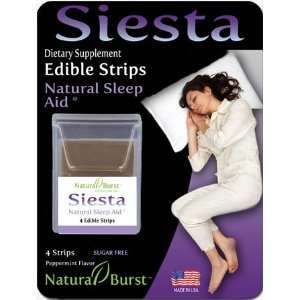  Siesta Natural Sleep Aid, 4 Edible Strips Health 