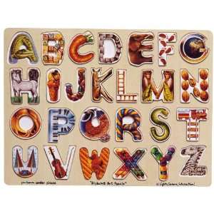  Wooden Alphabet Puzzle: Toys & Games