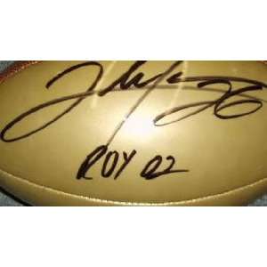  Clinton Portis Autographed Wilson Football with ROY02 