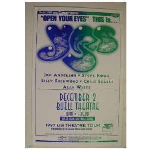  Yes Handbill Poster 1997 Tour