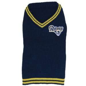  Pets First St Louis Rams V Neck Dog Sweater, Small: Pet 