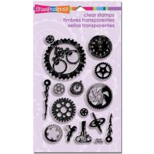    Steampunk Gears Perfectly Clear Stamps Arts, Crafts & Sewing