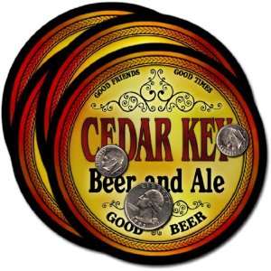 Cedar Key, FL Beer & Ale Coasters   4pk