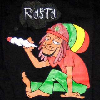 Spliff Smokin Natty RASTA New REGGAE T shirt M L XL Blk  