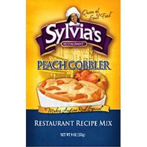Sylvias Queen Of Soul Food peach cobbler mix 9 oz packet  