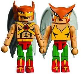 DC Comics Mini Mates Hawkman Hawkgirl Figure Set 62864  