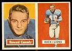 1957 TOPPS HOWARD CASSADY EX/MT CONDITION LIONS #80