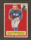 1956 Topps #68 Dave Middleton Detroit Lions Near MINT+