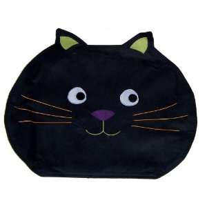  Black Cat Face Shaped Halloween Placemat