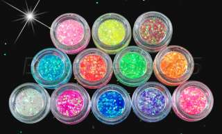   Color Glitter Powder Dust Nail Art Tip Decoration Paillette Spangles