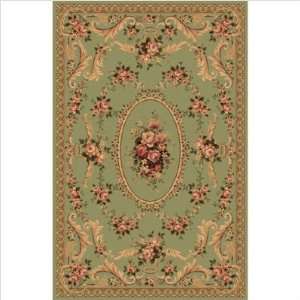 Nobility 2554 Green Transitional Rug Size: 23 x 39  