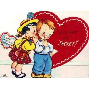  Vintage Valentine Card Ive Got A Secret: Everything Else