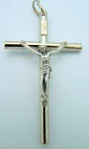 Catholic Silver Crucifix Cross Charm Pendant Jewlery  
