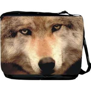  Rikki KnightTM Wolf Close up Design Messenger Bag   Book 