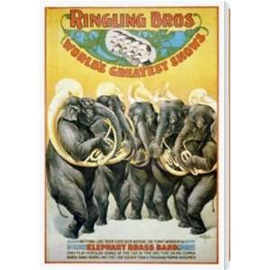  Ringling Bros Dancing Elephants AZV01371 metal artwork 