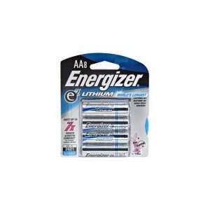  New Aa E2 Lithium Battery Retail Pack 8 Pack Cardboard 