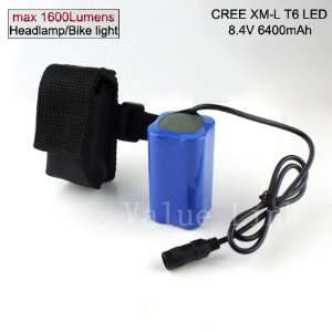 NEW 1600 Lumens CREE XM L T6 LED Headlight Headlamp or Bicycie Light 