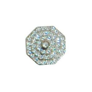 JHB International Inc Diamond Spark Glass Button, 1 Per 