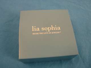 Lia Sophia Three Strand Multi Stone Necklace Jewelry In Original Box 