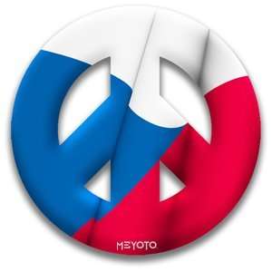  Peace Sign Magnet of Czech Republic by MEYOTO
