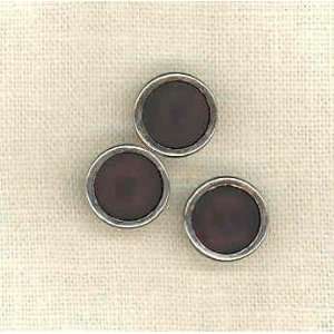   metal look button black /silver ring By The Each: Arts, Crafts