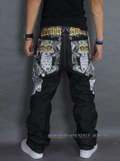 NWT Crown Holder Mens Hip Hop Jeans W32 40 (ch03)  