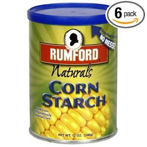 Rumford Naturals Corn Starch, 12 Ounces (Pack of 6):  