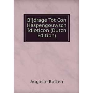   Idioticon (Dutch Edition) Auguste Rutten  Books