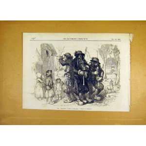  1853 Sonneurs Waits Brittany Penguilly French Print