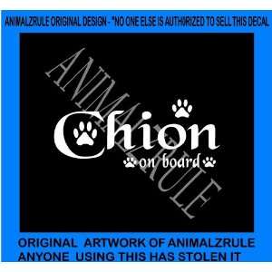  CHION DOG VINYL DECAL: Everything Else