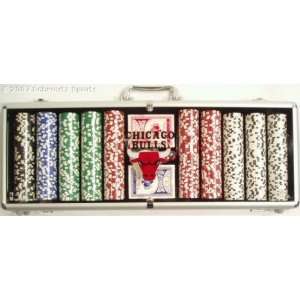   500 Piece Clay Composite Poker Chip Set and Case: Sports & Outdoors
