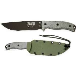  ESEE RAT Cutlery ESEE 6 Fixed 6.5 Plain Blade, Sharpened 