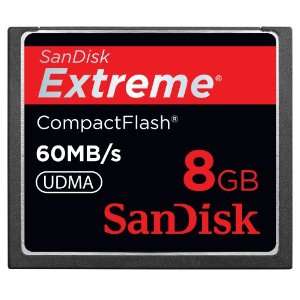  Sandisk 8GB Extreme CF memory card   UDMA 60MB/s 400x 