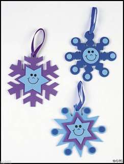 Smiley Snowflake Ornament Craft Kit No Glue! ABCraft  